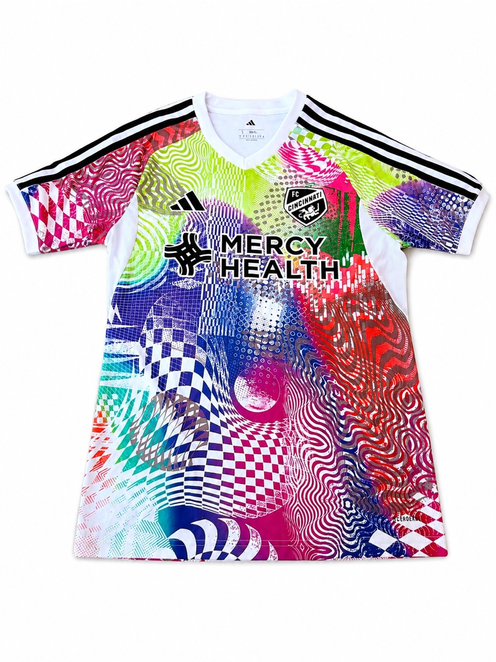 Adidas FC Cincinnati Pride Prematch Jersey Men’s S Love Unites MLS